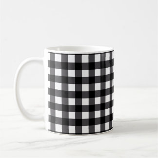 Blanc moderne de noir de tasse de plaid de Buffalo