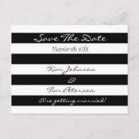 Blanc Noir Gratté Enregistrer La Carte Postale Dat