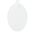 Blanc OVALE acrylique fait sur commande d'ornement