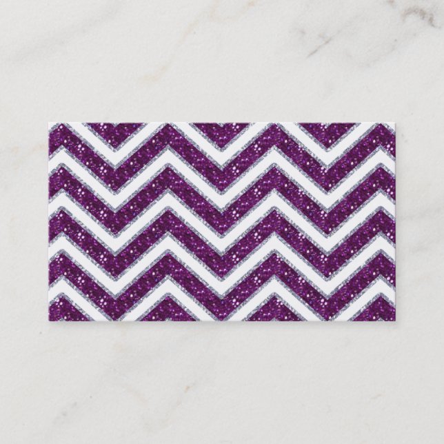 Blanc pourpre d'étincelle de Chevron de carte de (Devant)