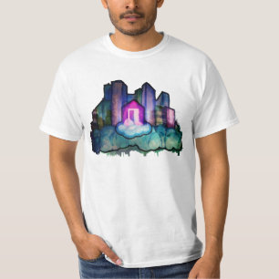 BLANC RÊVEUR DU T-SHIRT DES HOMMES D'AFFAIRES
