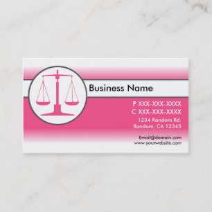 Blanc rose fade loi justice balance carte de visit