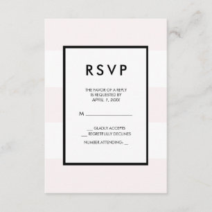 Blanc rose pâle 3 bandes RSVP