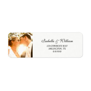 Blanc simple avec votre Mariage photo