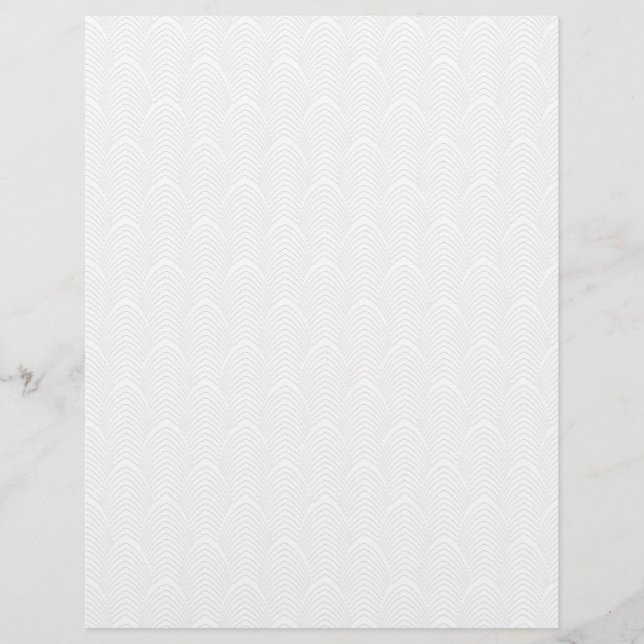 Blanc sur blanc déco Arts & artisanat papier à mor (Devant)