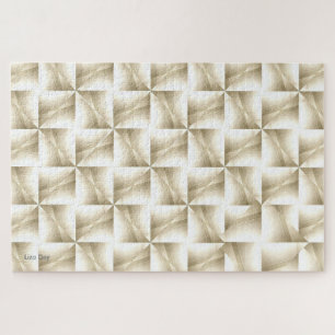 Blanc sur blanc sur blanc Abstrait puzzle