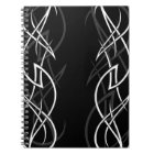 Blanc sur le carnet noir de "élégance"