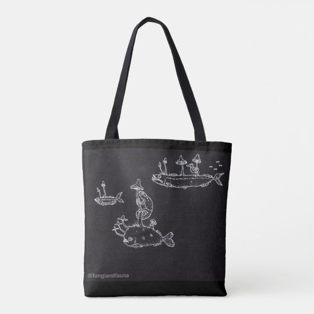 Blanc sur le sac noir (Dos)