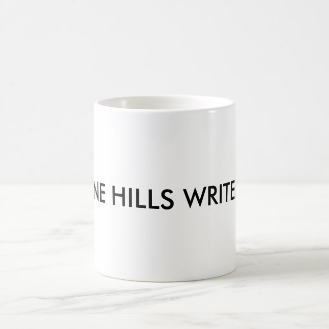 Blanc tasse blanche classique de 11 onces (Centre)
