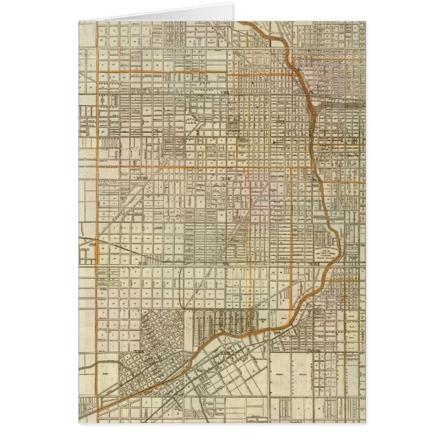 Blanchard's guide map of Chicago (Front)