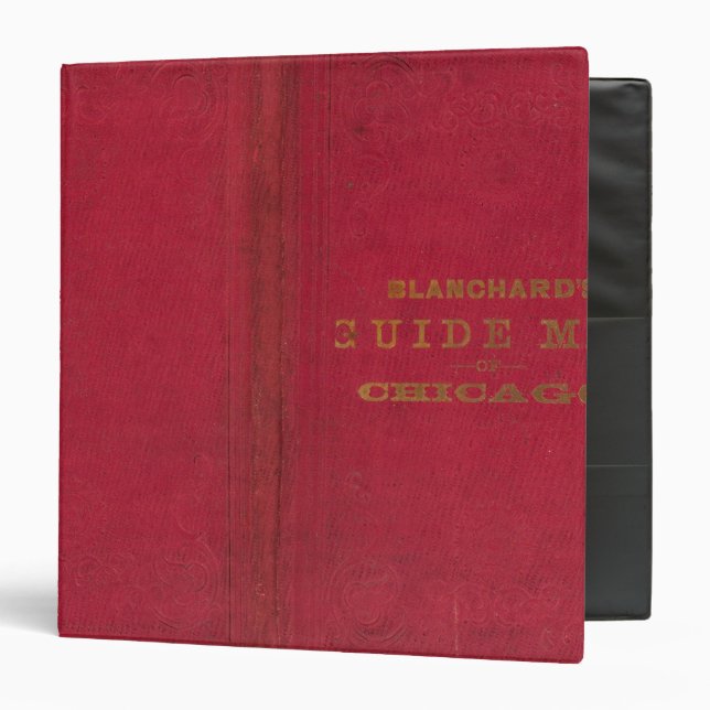 Blanchard's guide map of Chicago 2 Binder (Front/Inside)