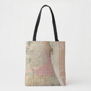Blanchard's guide map of Chicago 2 Tote Bag