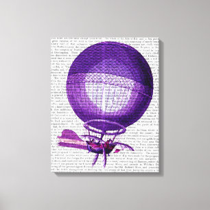 Blanchards Hydrogen (Purple) Hot Air Balloon 3 Canvas Print