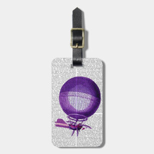 Blanchards Hydrogen (Purple) Hot Air Balloon Luggage Tag