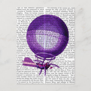 Blanchards Hydrogen (Purple) Hot Air Balloon Postcard