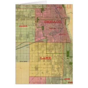 Blanchard's map of Chicago and environs