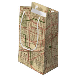 Blanchard's map of Chicago Small Gift Bag