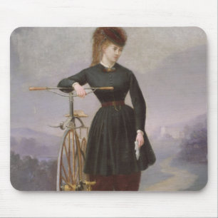Blanche d'Antigny  and her Velocipede Mouse Pad