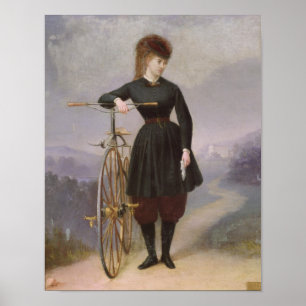 Blanche d'Antigny and her Velocipede Poster