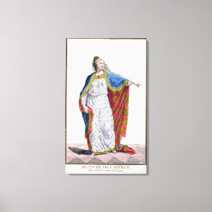 Blanche de Castile (1185/88-1252) Queen of France Canvas Print