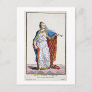 Blanche de Castile (1185/88-1252) Queen of France Postcard