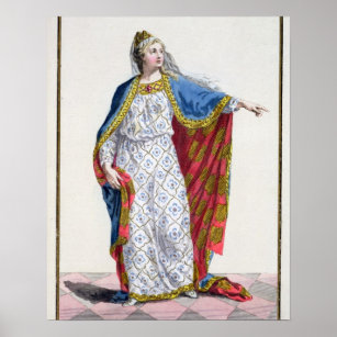 Blanche de Castile (1185/88-1252) Queen of France Poster
