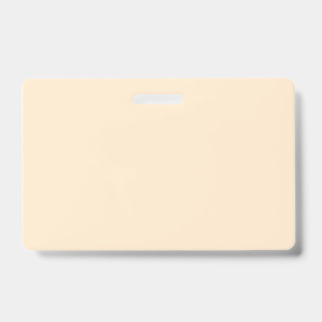 Blanched almond  (solid colour)  badge (Front)