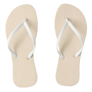 Blanched almond  (solid colour)  flip flops