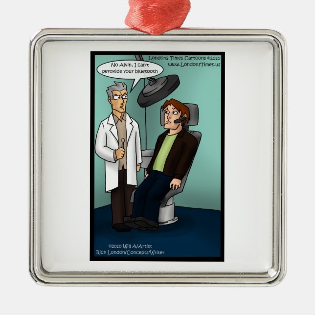 Blanchiment Ornements de Dentisterie Amusants Blue (Devant)