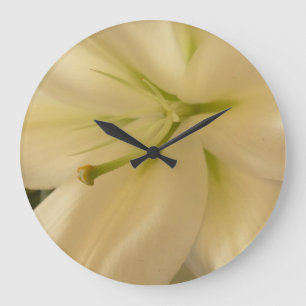 Blancs Lillum Photo Arrondi (Grande horloge murale