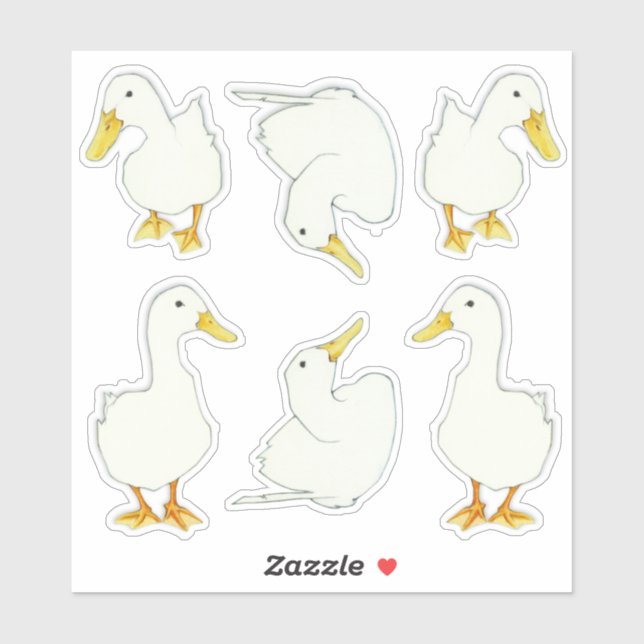 Blancs Stickers Coupés Sur Mesure (Feuille)