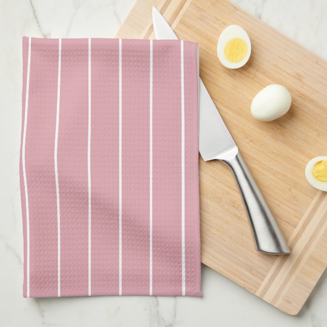 Blancs sur serviettes de cuisine Mauve (Quart Plié)