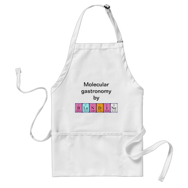 Blandine periodic table name apron (Front)