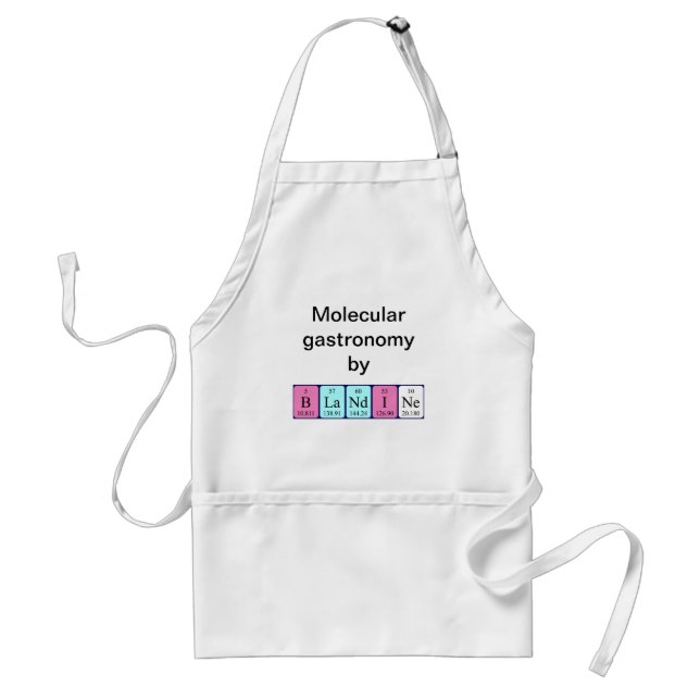 Blandine periodic table name apron (Front)