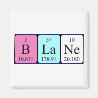 Blane periodic table name magnet