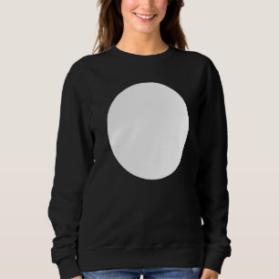Blank Abstract Printed White Circle Graphics Sweatshirt