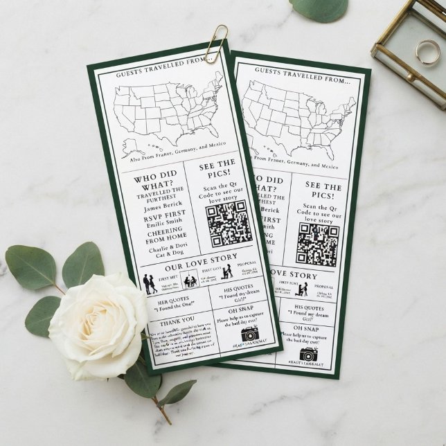 Blank and White Wedding Infographic Program (Creator Uploaded)