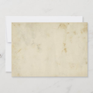 Blank Antique Aged Paper Custom Invitations