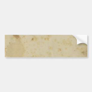 Blank Antique Stained 1870's Paper Bumper Sticker