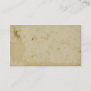 Blank Antique Stained 1870's Parchment Business Card