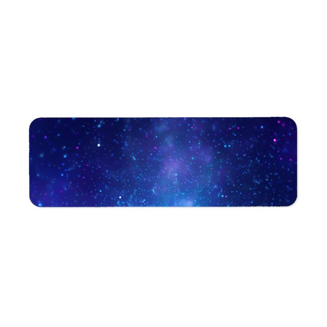 Blank Aqua Blue Galactic Centre Celestial Photo (Front)