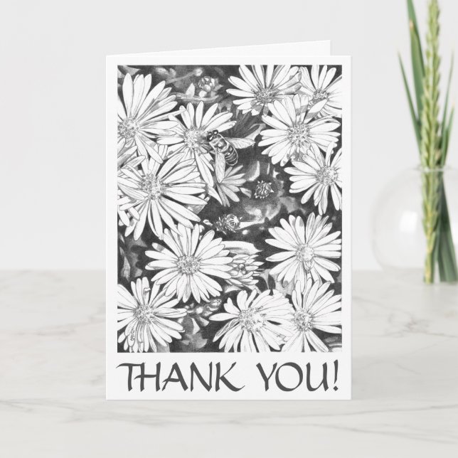 Blank Art Card Wildflower Customized Greeting Card (Front)