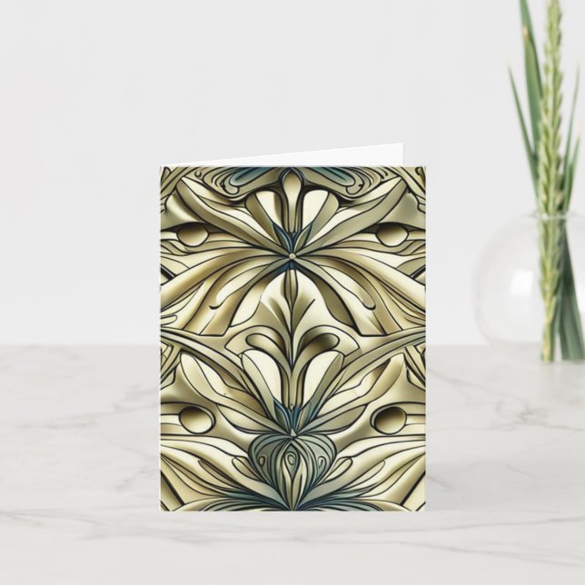 Blank art nouveau 16 greeting card (Front)