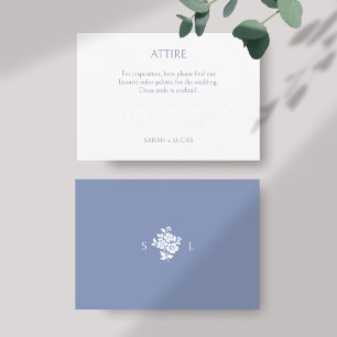 BLANK Attire Code DIY Wedding RSVP  Enclosure Card