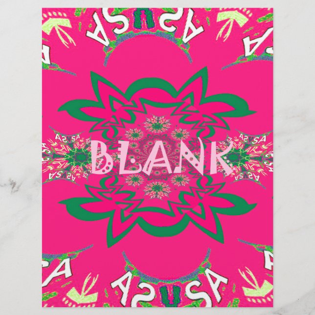 Blank baby vivid pink floral purple shade monogram (Front)