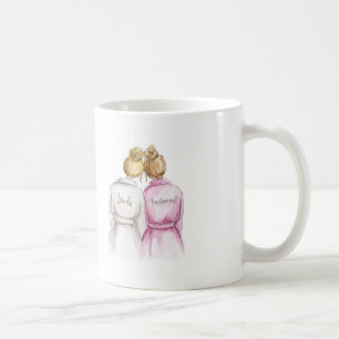 BLANK Back Mug Blonde Bun Bride Dk Bl Bun Bm