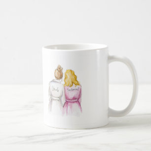 BLANK BACK Mug Dk Bl Bun Bride Bl Waves BM