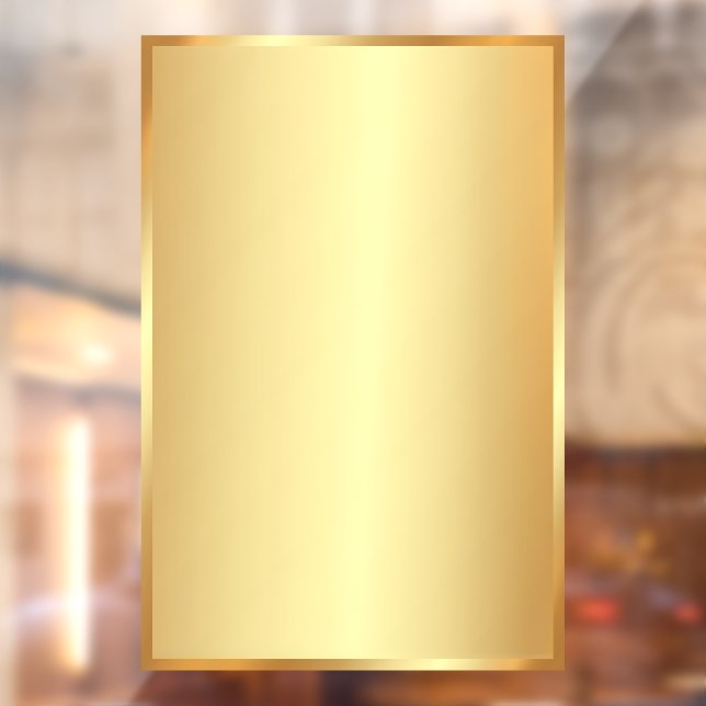 Blank Background Template Your Logo QR Code Text Window Cling (Sheet 2)