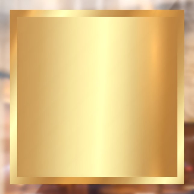 Blank Background Upload Logo Add QR Code Text Gold Window Cling (Sheet 2)