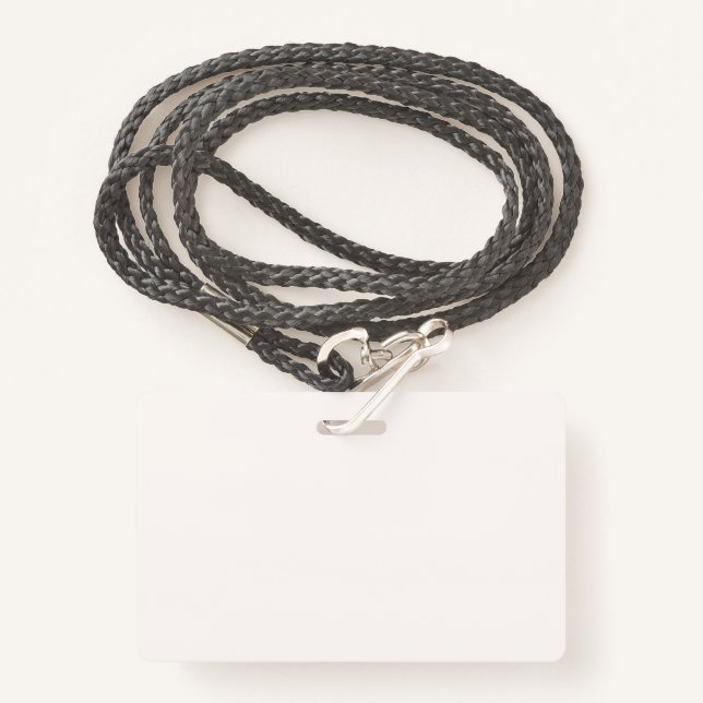 BLANK BADGE (Front with Lanyard)